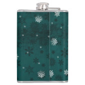 Blauwgroen sinterklaskolf heupfles (Achterkant)