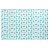 Blauwgroen Sky Blue Jigzaag Puzzle Pattern Stof (Fat Quarter)