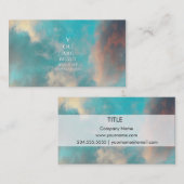 Blauwgroen Sky Blue Love Quote Visitekaartje (Voorkant / Achterkant)