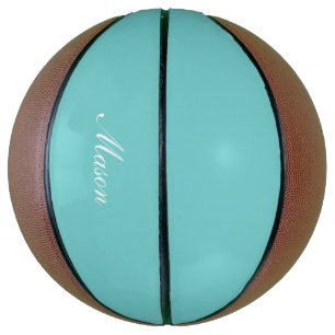 Blauwgroen Sky Custom Basketball Mini Basketbal