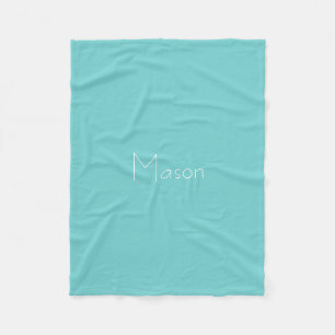 Blauwgroen Sky Personalized Fleece Blanket Deken