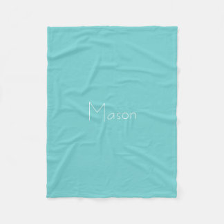 Blauwgroen Sky Personalized Fleece Blanket Deken