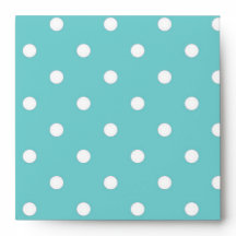 Blauwgroen Sky Polka Dot Envelope