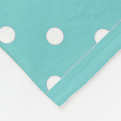 Blauwgroen Sky Polka Dot Fleece Blanket Deken (Hoek)