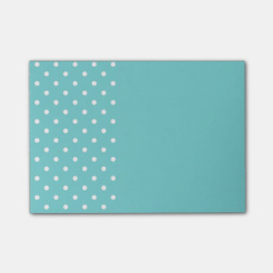 Blauwgroen Sky Polka Dot Post It Notes