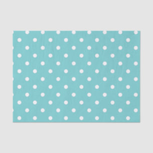 Blauwgroen Sky Polka Dot Tissue Paper Tissuepapier