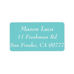 Blauwgroen Sky Sjabloon Labels