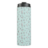 Blauwgroen Slapjes en Cadeaus Kerstmis Thermosbeker (Voorkant)