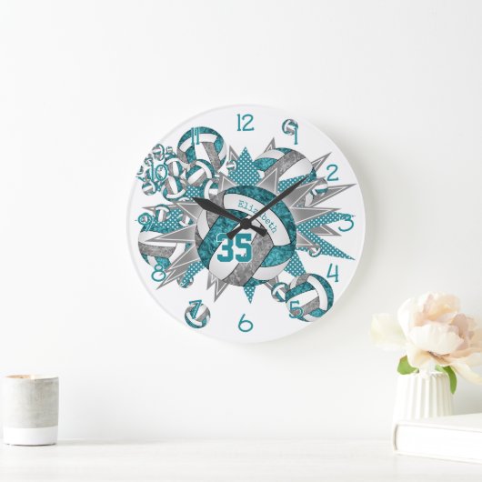 blauwgroen slokdarm voor meisjes grote klok (Huis)