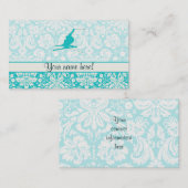 Blauwgroen sneeuwkiën visitekaartje (Voorkant / Achterkant)