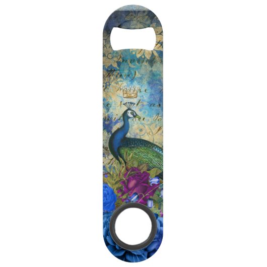 Blauwgroen-snelheidspoelopening voor pacock speed flessenopener (Achterkant)