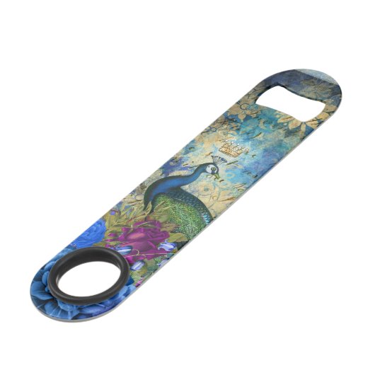 Blauwgroen-snelheidspoelopening voor pacock speed flessenopener (Achterkant Gekanteld)