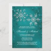 BLAUWGROEN SNOWFLAKE-KOPPELS KAART (Voorkant)