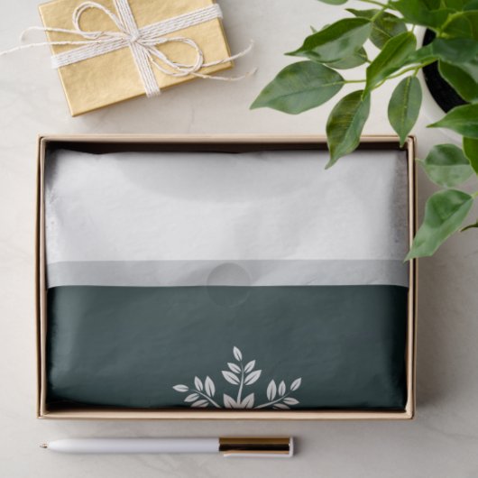 Blauwgroen Snowman Winter Scene-kerstcadeaupapier Tissuepapier (Geschenk)