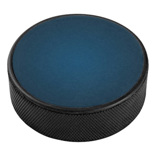 Blauwgroen Solid Color Classic Elegant Hockey Puck (3/4)