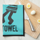 Blauwgroen Southwestern Kokopelli Bar Towel Theedoek (Quarter Fold)