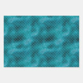 Blauwgroen Sparkle Mermaid Inpakpapier Vel (Voorkant 2)
