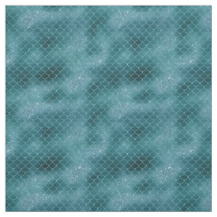 Blauwgroen Sparkle Mermaid Stof