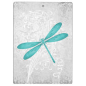 Blauwgroen, speciaal voor Dragonfly ontworpen klem Klembord (Achterkant)