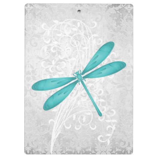 Blauwgroen, speciaal voor Dragonfly ontworpen klem Klembord (Achterkant)