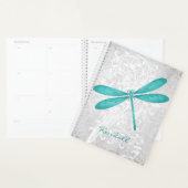 Blauwgroen speciale dragonfly-planner planner (Display)