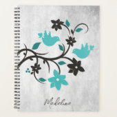 Blauwgroen speciale plank voor vogels planner (Voorkant)