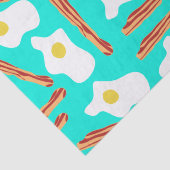 Blauwgroen spek en eieren tissuepapier (Detail)