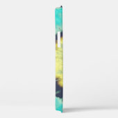 Blauwgroen spiraal: Grunge Hippie textuur. Case-Mate iPhone Case (Achterkant / Rechts)