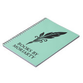 Blauwgroen spiraal notitieboek (Linkerzijde)