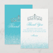 Blauwgroen spleet met dank aan uw kaarten (Voorkant / Achterkant)