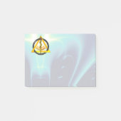 BLAUWGROEN STAD VAN ASCLEPIUS DENTISTRIESSYMBOOL POST-IT® NOTES (Voorkant)