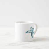 Blauwgroen Starvis Espresso Kop (Voorkant rechts)