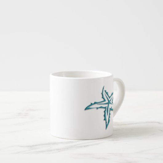 Blauwgroen Starvis Espresso Kop (Voorkant rechts)