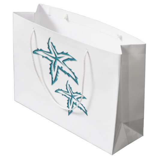 Blauwgroen Starvis Large Cadeautasje (Achterkant Gekanteld)