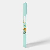 Blauwgroen Steampunk Graphic Art, Mechanical Seren Case-Mate iPhone Case (Achterkant / Rechts)