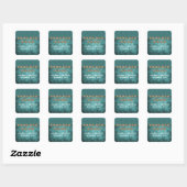 Blauwgroen Steampunk Keys opslaan de Stickers Datu (Vel)