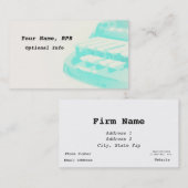 Blauwgroen Steno Machine Court Reporter Visitekaar Visitekaartje (Voorkant / Achterkant)