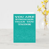 Blauwgroen sterk zijn kaart (Gele Bloem)