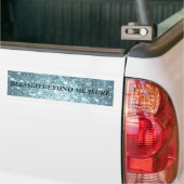 Blauwgroen sterren bumpersticker (Op Truck)