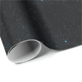 Blauwgroen sterren cadeaupapier (Rol Hoek)
