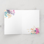 Blauwgroen sterthoscoopverpleegkundige voor de wat folie wenskaart (Binnenlaag)