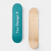Blauwgroen stijl persoonlijk skateboard (Voorkant)