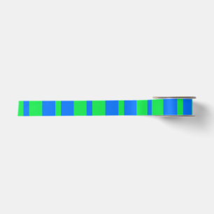Blauwgroen stijlvolle strepenpatroonontwerp satijnen lint