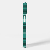 Blauwgroen strepen Case-Mate iPhone case (Achterkant / Rechts)