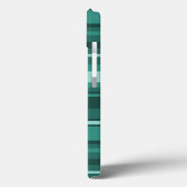 Blauwgroen strepen Hoesje-Mate iPhone draagtas Case-Mate iPhone Case (Achterkant / Links)