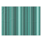Blauwgroen strepen tafelkleed (Voorkant (Horizontaal))