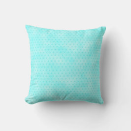 Blauwgroen Stripe-Waterverf Kussen
