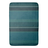 Blauwgroen stripes badmat (Voorkant Verticaal)