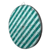 Blauwgroen stripes dartbord (Voorkant Rechts)