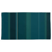 Blauwgroen stripes kussensloop (Voorkant-Rechts)